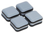 Lot de 8 patins auto-adhésifs 24 x 24 mm