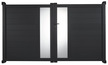 Portail aluminium battant gris anthracite 