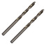 Lot de 2 forets à métaux 2,5 x 57 mm HSS - DRL97784