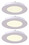Lot de 3 spots extraplats LED intégrée fixes** - Blanc - Colours