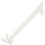 Support de penderie simple blanc - H. 9 x L. 3,5 x P. 27,5 cm - Form