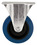 Roulette fixe PVC bleu - Ø 10 cm - 100 kg