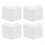 Lot de 4 angles extérieurs blancs pour moulure - 10x22 mm - GGK