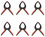 Lot de 6 pinces de serrage à ressort - GR44
